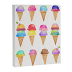 Summer Ice Cream Cones Canvas Print Gallery Image 6