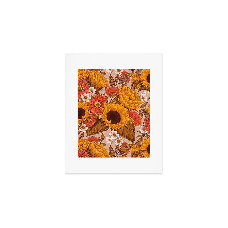 Sunflowers - Sunset Meadow Art Print Gallery Image 1