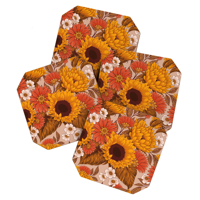 Sunflowers - Sunset Meadow Coaster Gallery Image 1