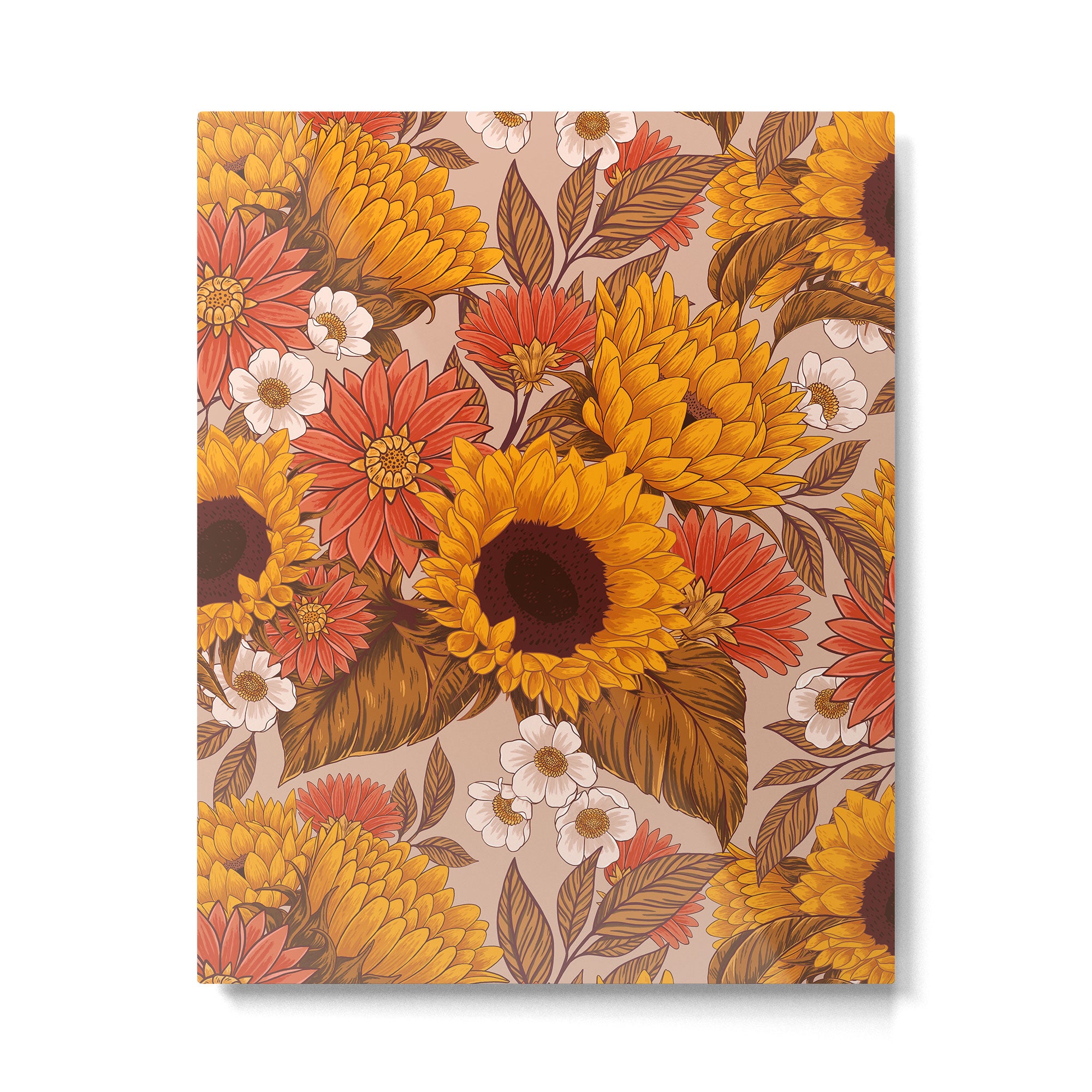 Sunflowers - Sunset Meadow Metal Print Gallery Image 4