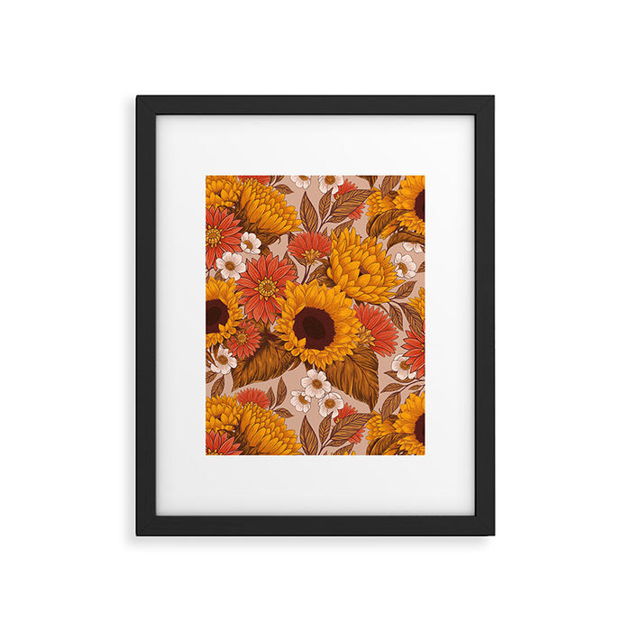 Sunflowers - Sunset Meadow Framed Art Print Gallery Image 1