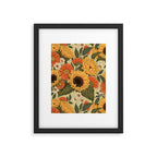 Sunflowers - Tranquill Green Framed Art Print Gallery Image 5