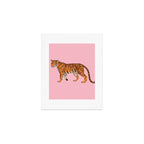 Tiger - Pink Art Print Gallery Image 1