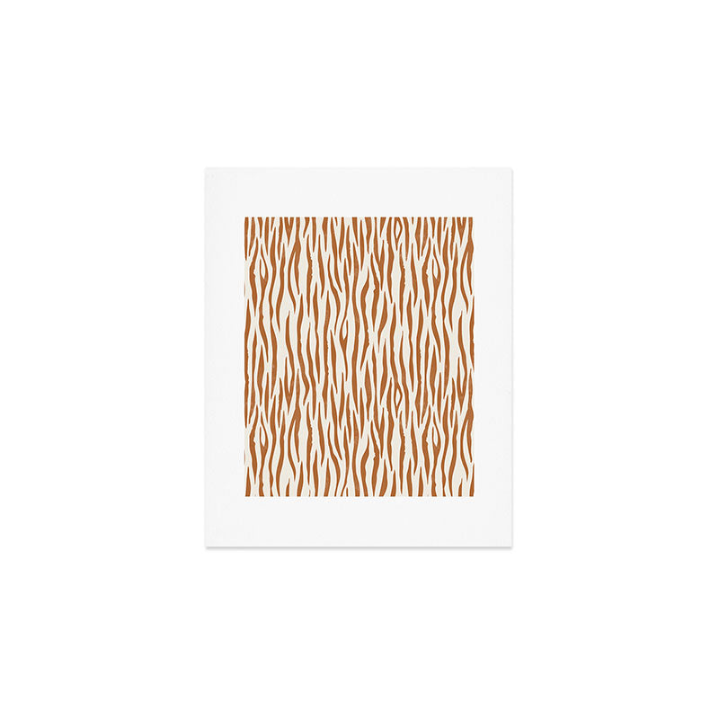 Tiger Stripes In Neutral Art Print Gallery Image 1