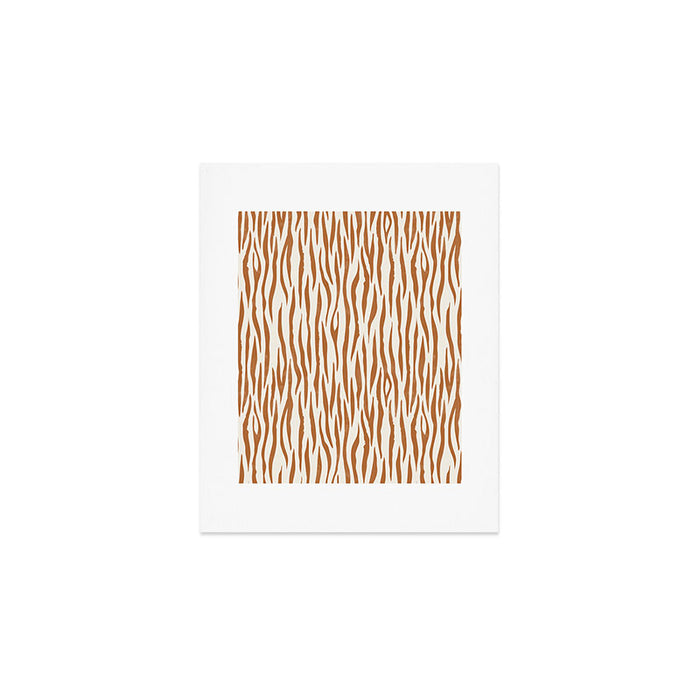 Tiger Stripes In Neutral Art Print Gallery Image 1