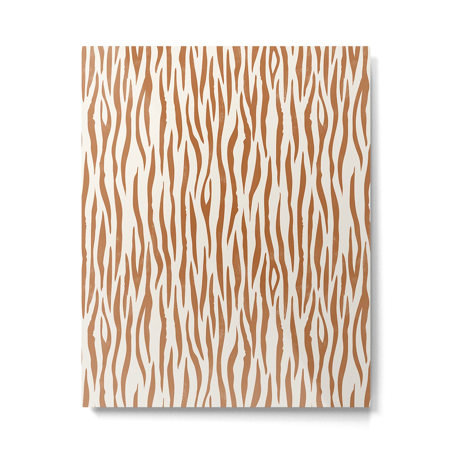Tiger Stripes In Neutral Metal Print Gallery Image 4