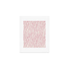 Tiger Stripes In Pink and Cream Art Print Gallery Image 1