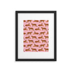 Tigers - Pink Framed Art Print Gallery Image 6