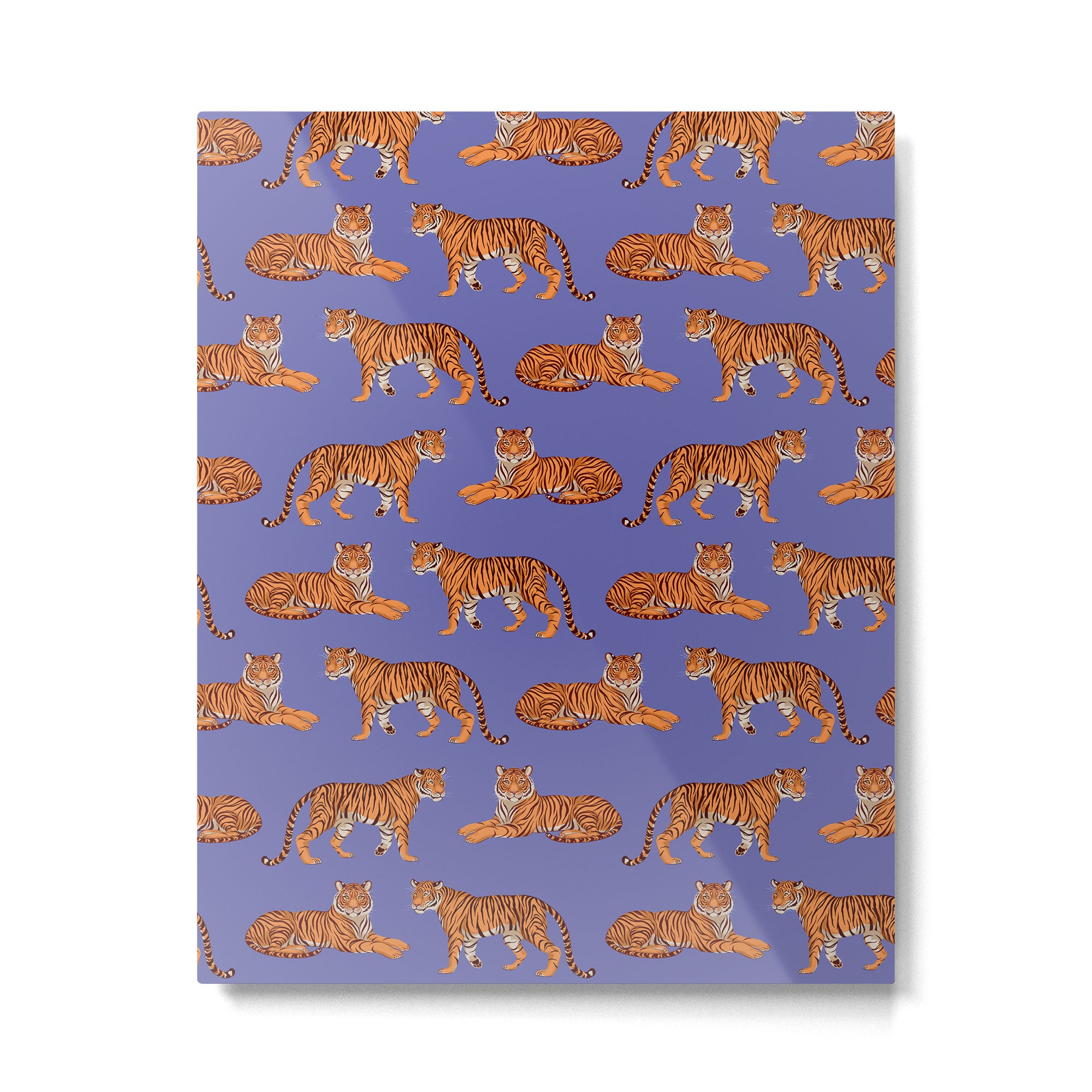 Tigers - Very Peri Metal Print Gallery Image 6