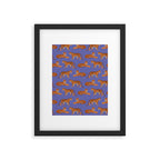 Tigers - Very Peri Framed Art Print Gallery Image 6