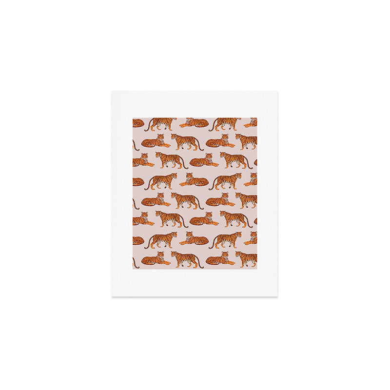 Tigers - Warm Neutral Art Print Gallery Image 1