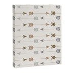 Tribal Arrows Pattern - Cream, Brown and Grey Canvas Print Gallery Image 6