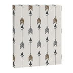 Vertical Arrow Patterns - Cream and Neutral Earth Tones Canvas Print Gallery Image 6