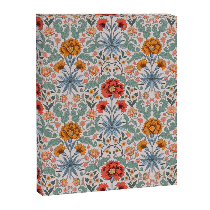  Victorian Botanicals - Carnation in Red and Blue Canvas Print Gallery Image 1