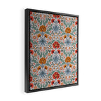  Victorian Botanicals - Carnation in Red and Blue Framed Canvas Print Gallery Image 2