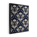 Victorian Botanicals Cornflower In Navy Blue Framed Canvas Print Gallery Image 2