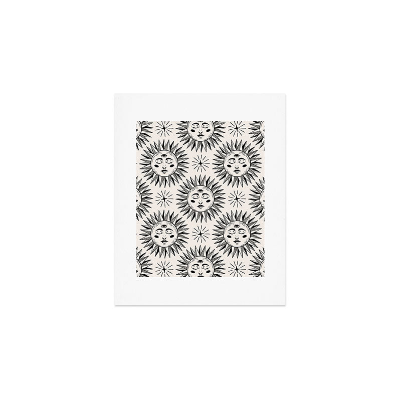 Vintage Sun Art Print Gallery Image 1
