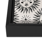 Vintage Sun Framed Canvas Print Gallery Image 3