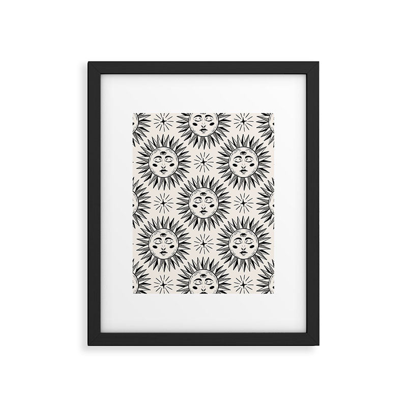 Vintage Sun Framed Art Print Gallery Image 5
