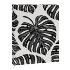 Watercolor Palm Leaves Black and White Canvas Print Gallery Image 6