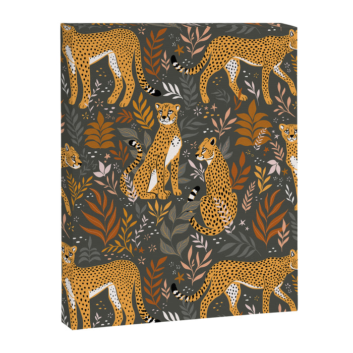 Wild Cheetah Pattern II - Autumn Canvas Print Gallery Image 1