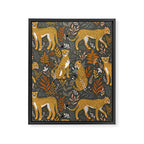 Wild Cheetah Pattern II - Autumn Framed Canvas Print Gallery Image 6