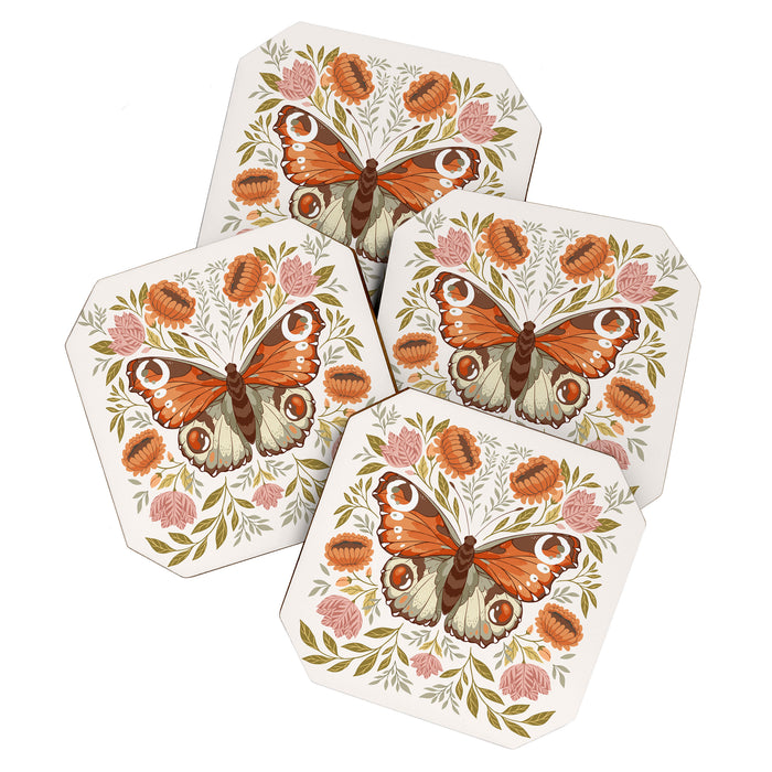 William Morris Inspired Butterfly Coaster Gallery Image 1