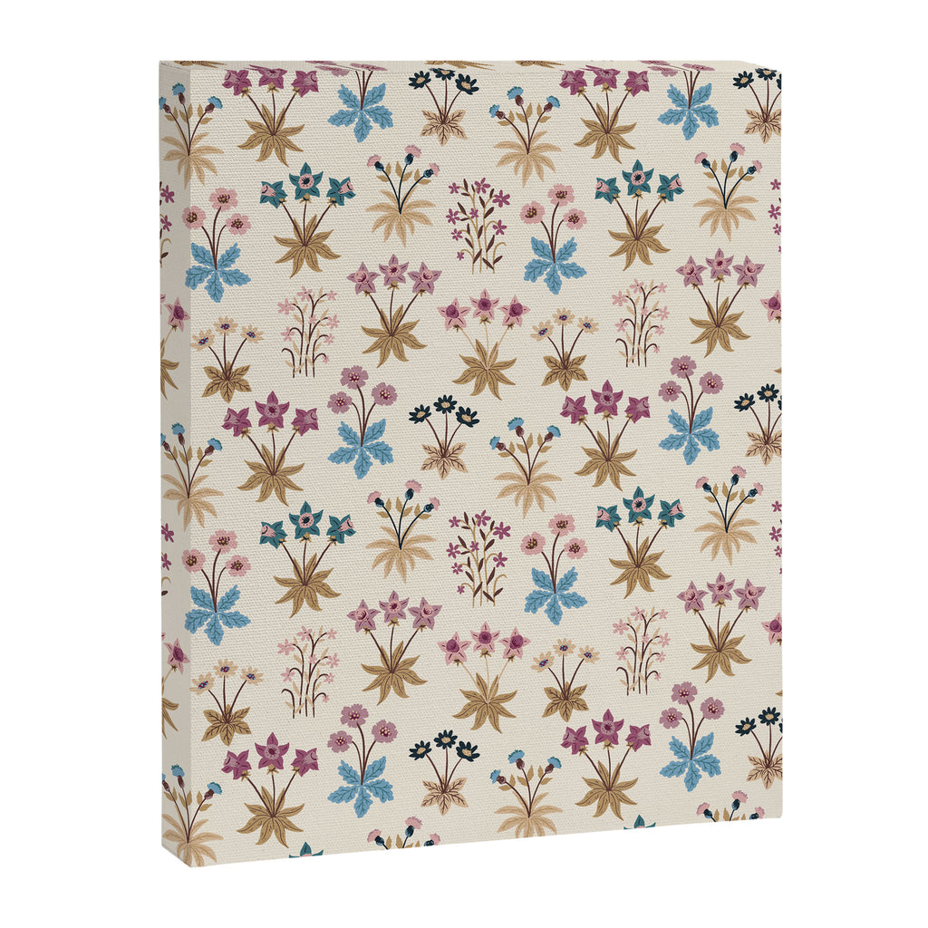 Winter Botanica - Tapestry In Cream Canvas Print Gallery Image 6