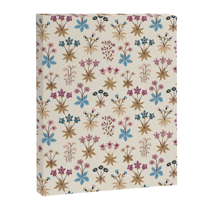 Winter Botanica - Tapestry In Cream Canvas Print Gallery Image 1