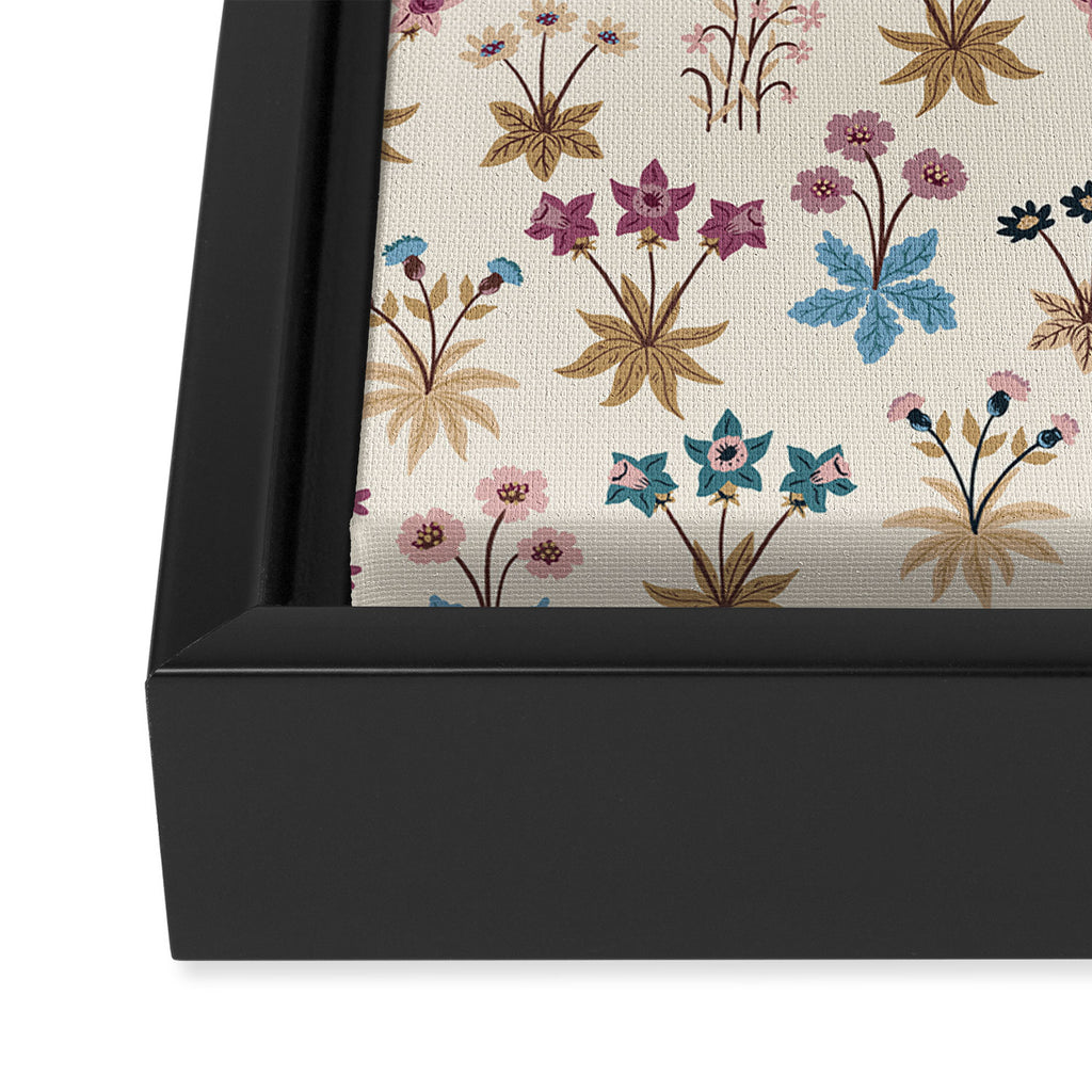 Winter Botanica - Tapestry In Cream Framed Canvas Print Gallery Image 3