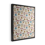 Winter Botanica - Tapestry In Cream Framed Canvas Print Gallery Image 2