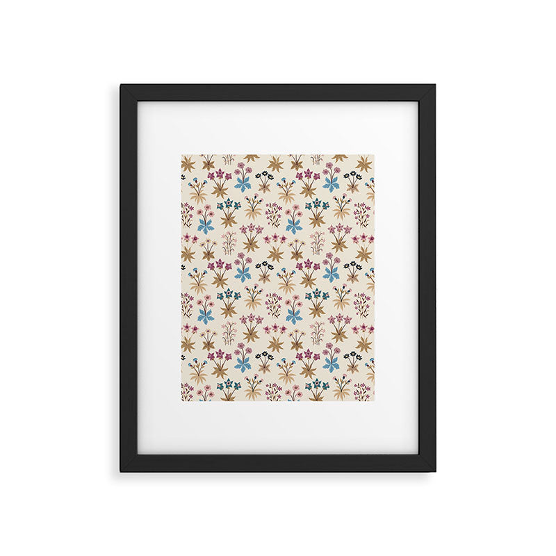 Winter Botanica - Tapestry In Cream Framed Art Print Gallery Image 5