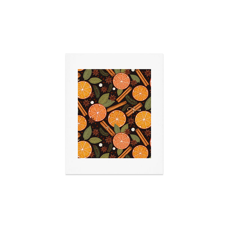 Winter Spice in Charcoal Art Print Gallery Image 1
