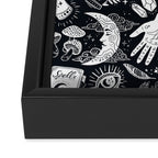 Witchy Things In Black And White Framed Canvas Print Gallery Image 3