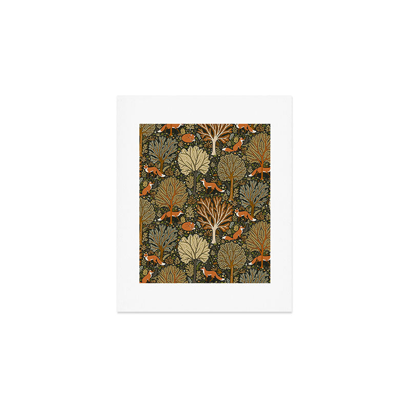Woodland Fox Art Print Gallery Image 1