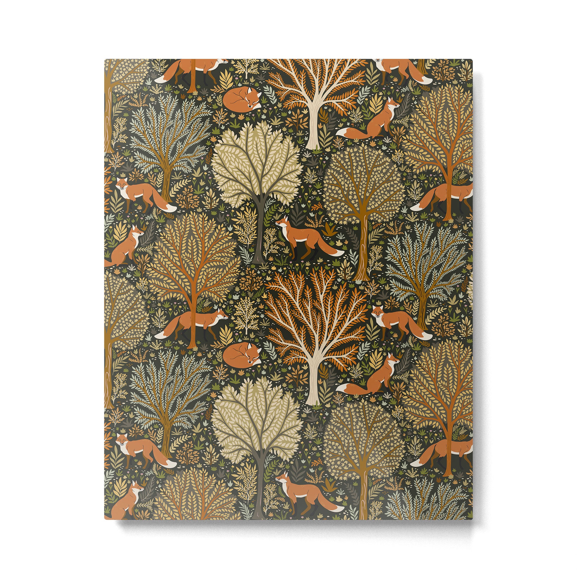 Woodland Fox Metal Print Gallery Image 4