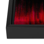 Red and Black Abstract Framed Canvas Print Gallery Image 3