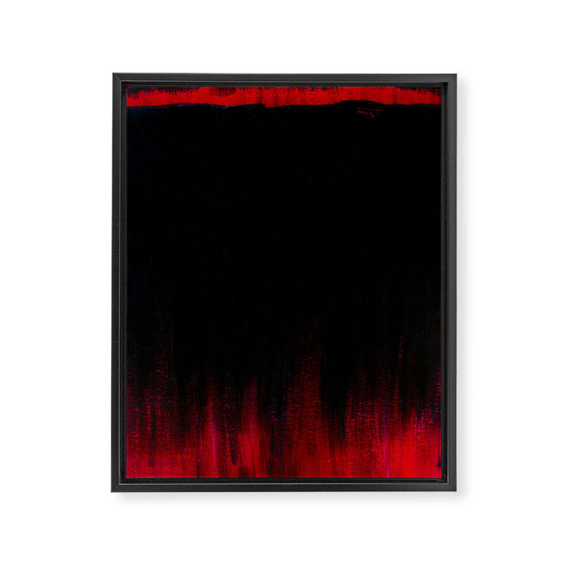 Red and Black Abstract Framed Canvas Print Gallery Image 6