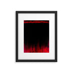 Red and Black Abstract Framed Art Print Gallery Image 5