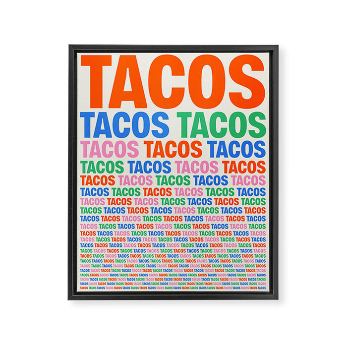 253 Tacos Framed Canvas Print Gallery Image 1