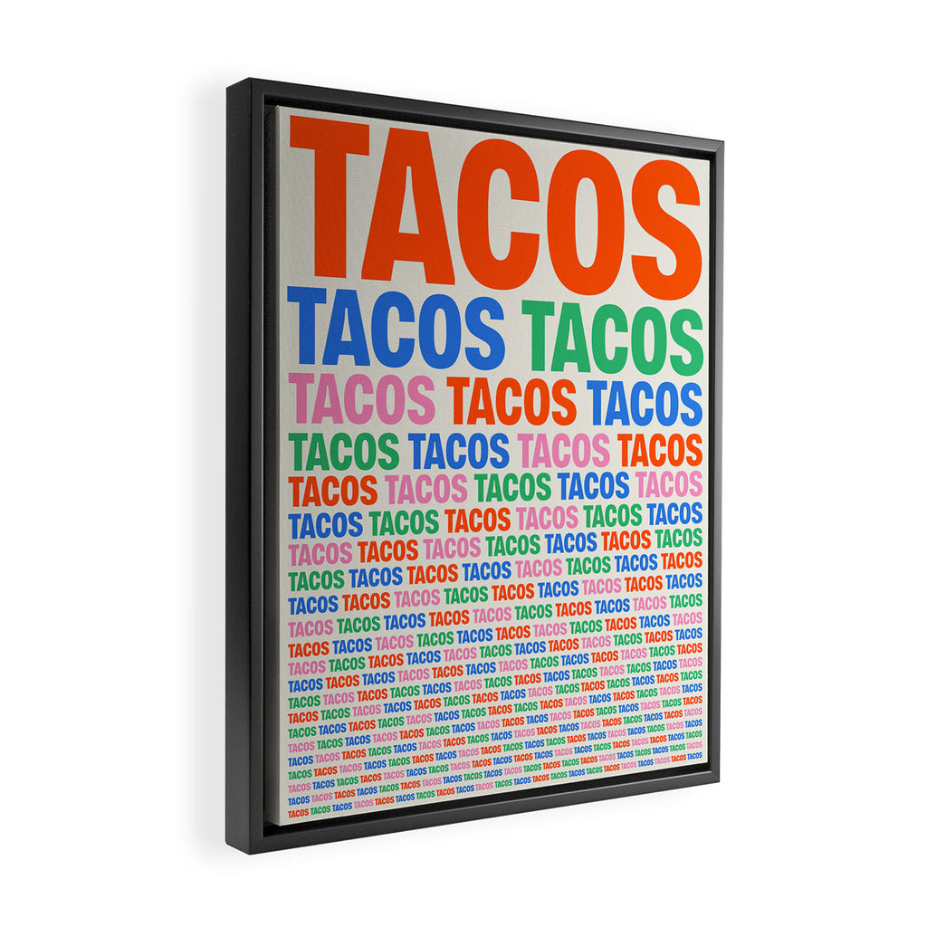 253 Tacos Framed Canvas Print Gallery Image 2