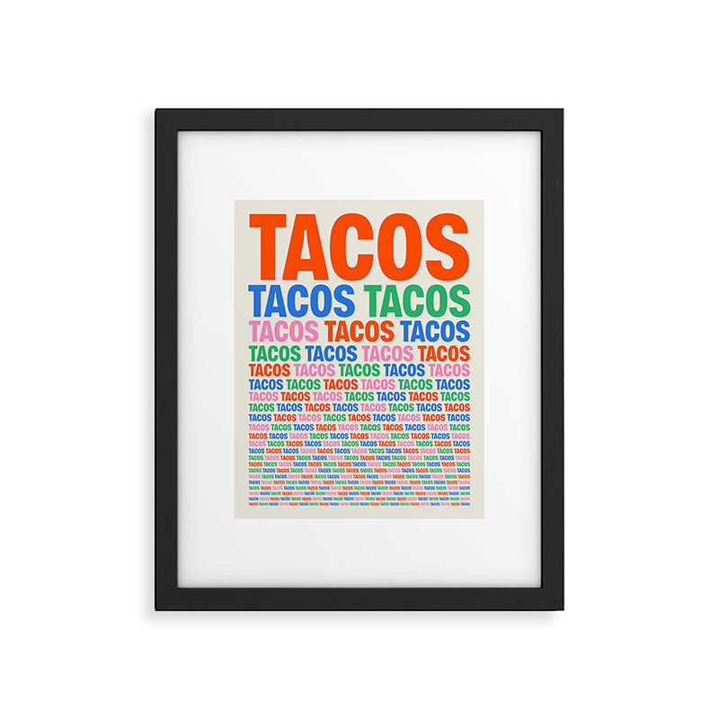253 Tacos Framed Art Print Gallery Image 6