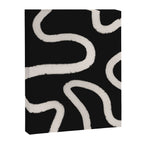 Abstract Brush Strokes: Black & White Canvas Print Gallery Image 8