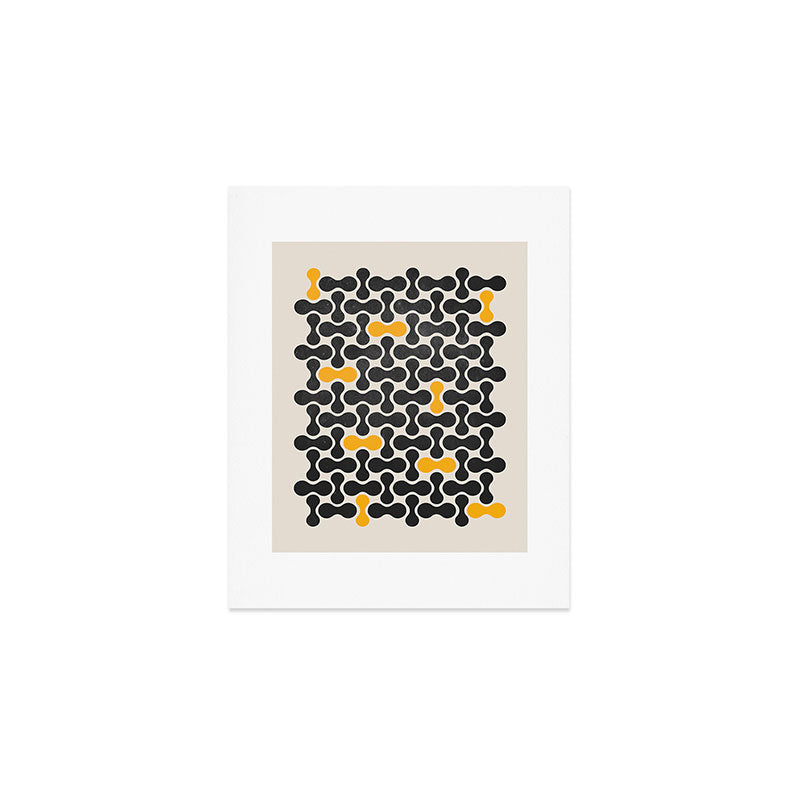 Abstract Mid-Century Pattern Art Print Gallery Image 1