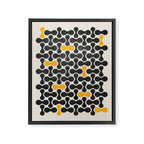Abstract Mid-Century Pattern Framed Canvas Print Gallery Image 6