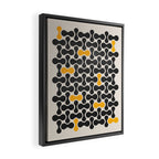 Abstract Mid-Century Pattern Framed Canvas Print Gallery Image 2