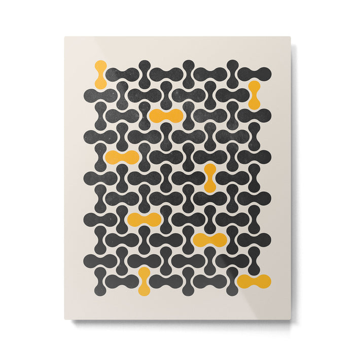 Abstract Mid-Century Pattern Metal Print Gallery Image 1