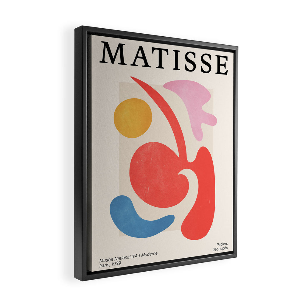 Abstract Shapes: Matisse Paper Cutouts III Framed Canvas Print Gallery Image 2