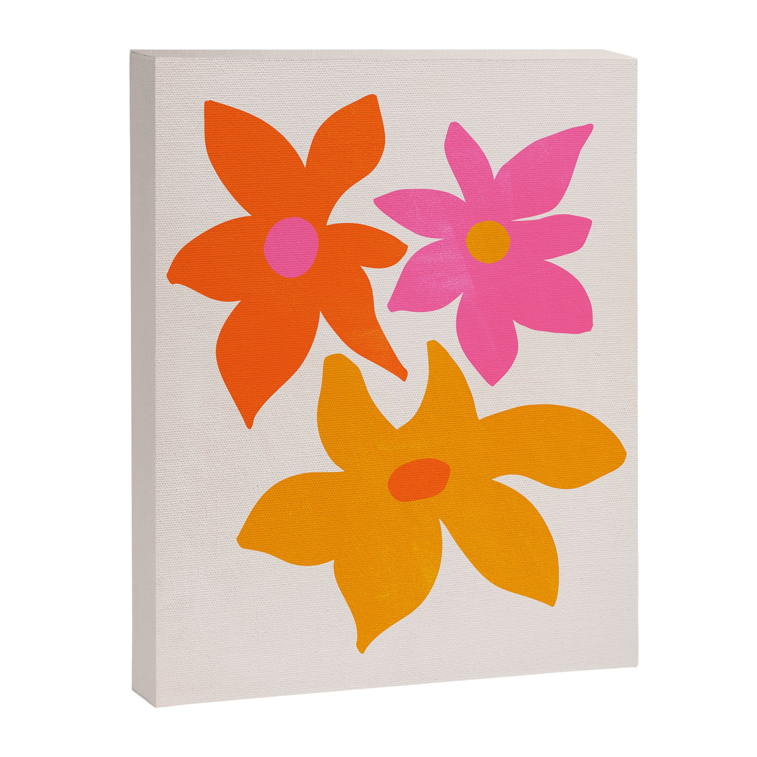 Abstract Summer Flowers Canvas Print Gallery Image 6