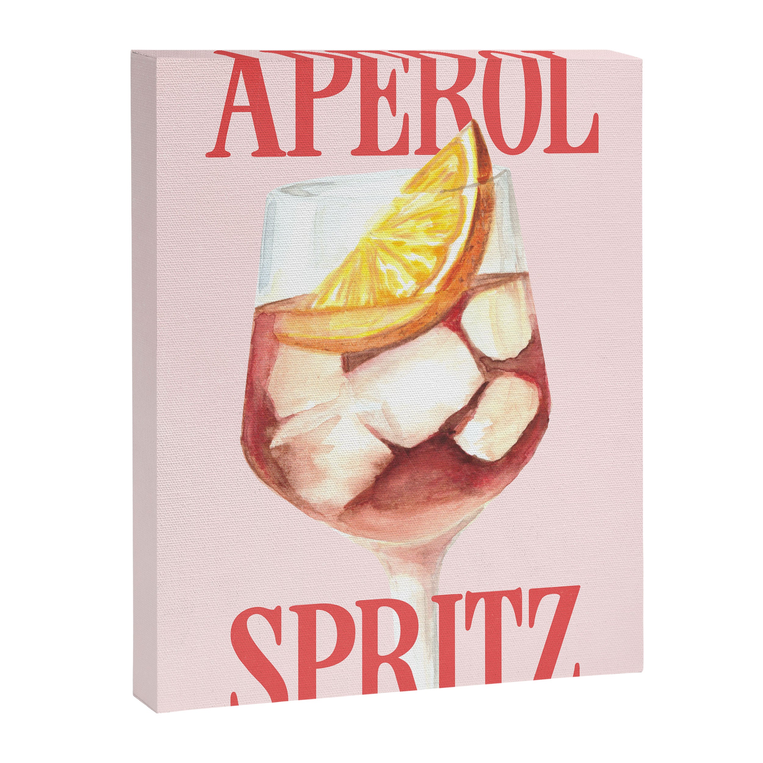 Aperol Spritz: Retro Classic Cocktail 01 Canvas Print Gallery Image 6